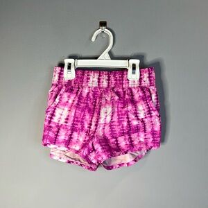 Pink tye dye swim shorts